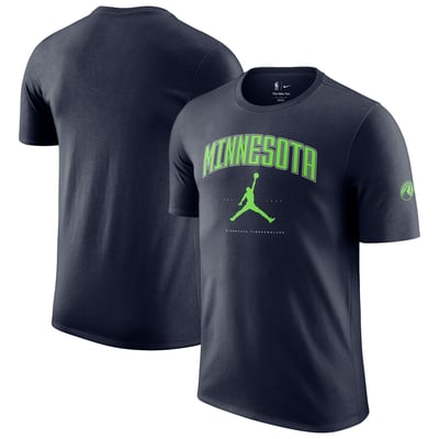 Minnesota Timberwolves Jordan Brand Unisex Essential Cities T-Shirt - Navy